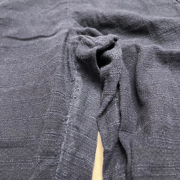 Anthropologie Cartonnier Navy Blue Charlie High Rise Straight Leg Pants Size 6 - Picture 7 of 13